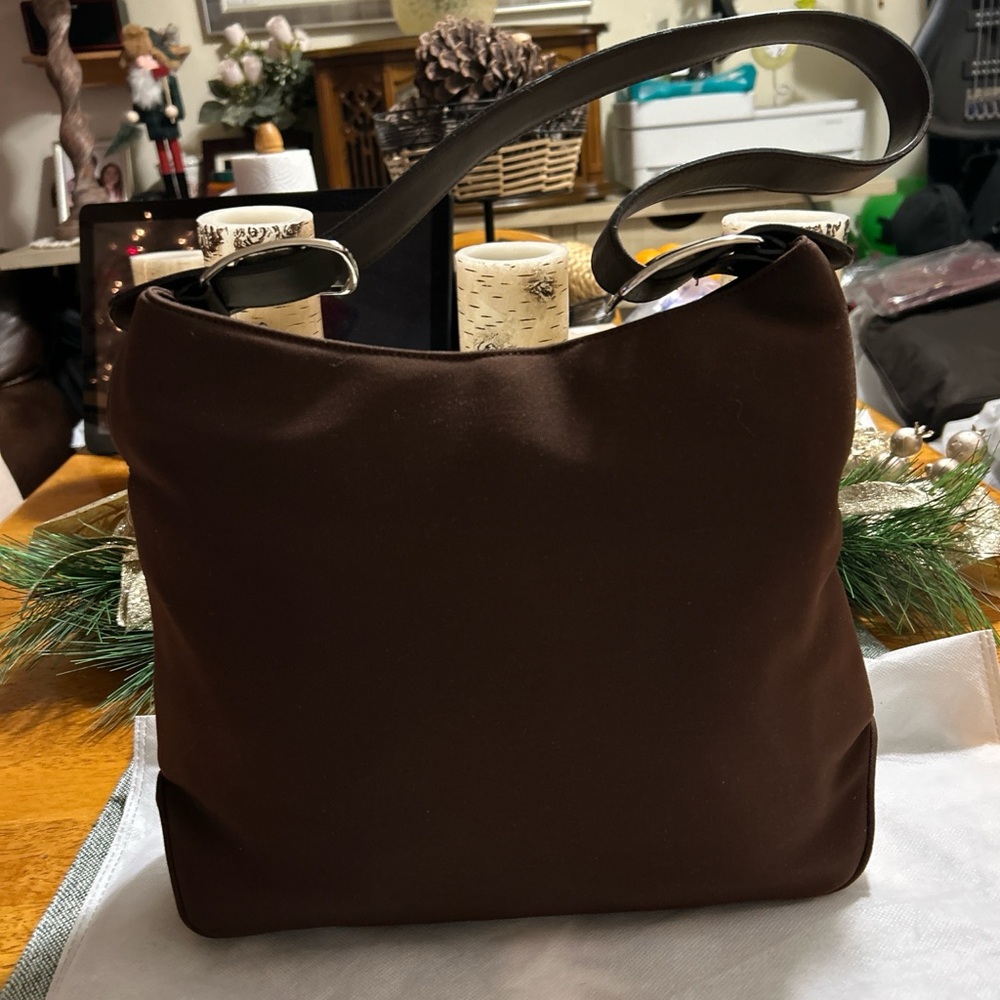 Salvatore Ferragamo Dark Brown Leather Bag